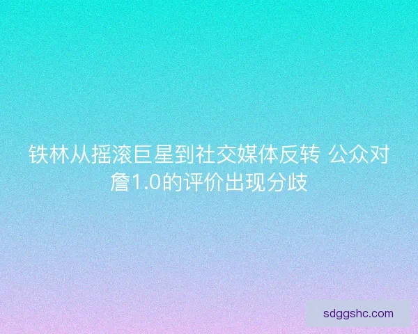 铁林从摇滚巨星到社交媒体反转 公众对詹1.0的评价出现分歧